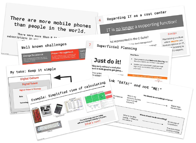 A selection of slides from Kristian's training and speaking materials