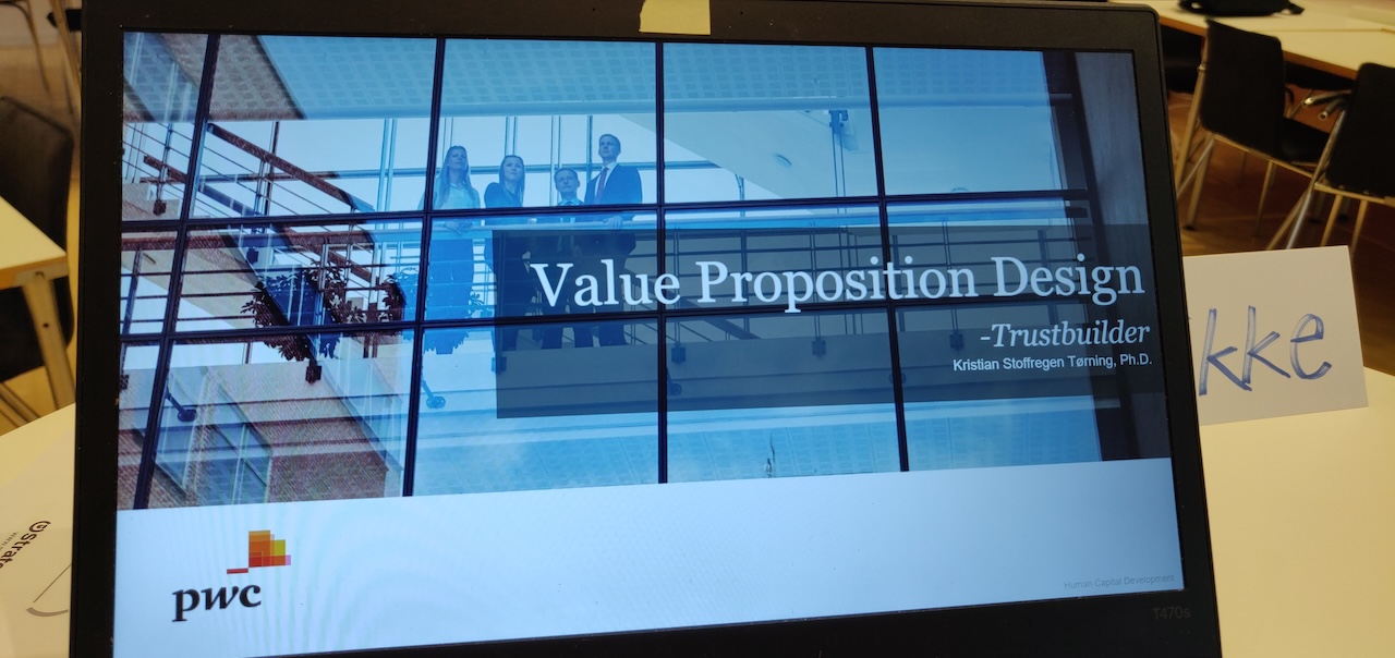 Kristian Stoffregen leading a Value Proposition Design session at PwC
